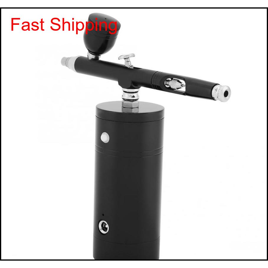 

0.m Mini Air Compressor Spray Airbrush Set 7cc Capacity Power qyleVL abc2007