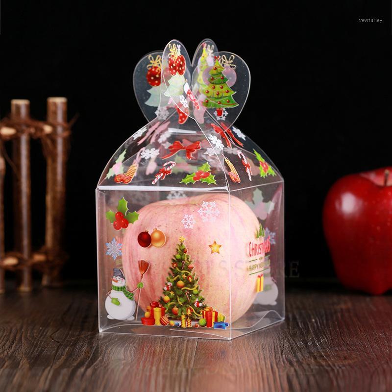 

Free shipping 50pcs new year marry Christmas Eve day company party favor gift candy apple box1