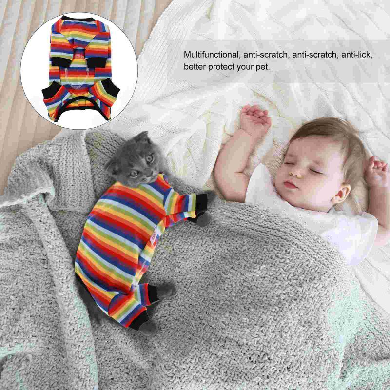 

Cat Costumes Breathable Cotton Dog Anti-licking Suit Pet Recovery Clothes