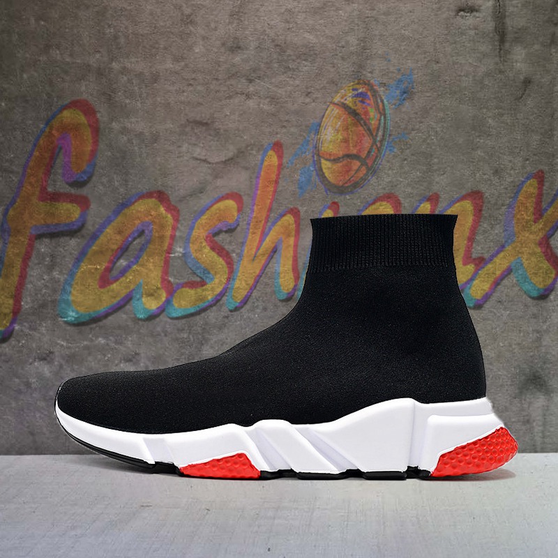 

in stock]2021 designer man speed trainer sock boots socks boots mens womens casual shoes runners runner sneakers 36-45 shoe #, Black