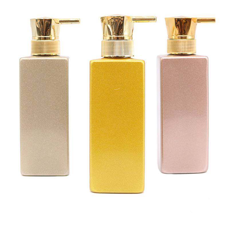

Storage Bottles & Jars 6pcs 500ml Gold Shampoo Bottle Rose Spot Subpackage Care Packaging Pink Empty Jar Cosmetic Containers