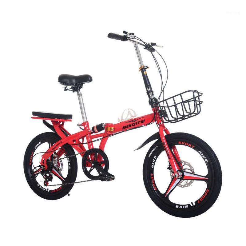 

16 inch 20 inch folding bike 7 speeds Disc Bike with disc Kids bicycle frame mini bicycle with basket Folding1