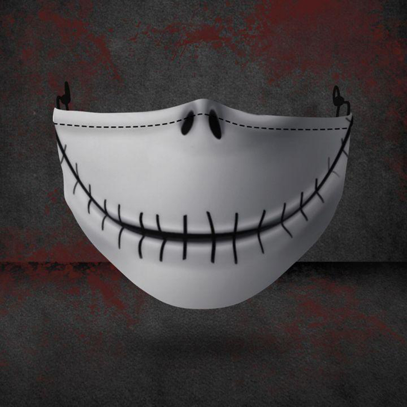 

Halloween Designer Face Masks Reusable 3D Skull Pumpkin Grimace Cotton Face Mask Designer masks Reusable Carbon Washable Adult HHB2316