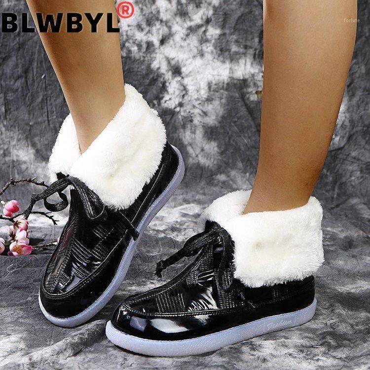 

Waterproof Snow Boots Women Winter Snow Boots 2020 New Warm Women Winter Female Ankle Booties Botas Muje1, Black