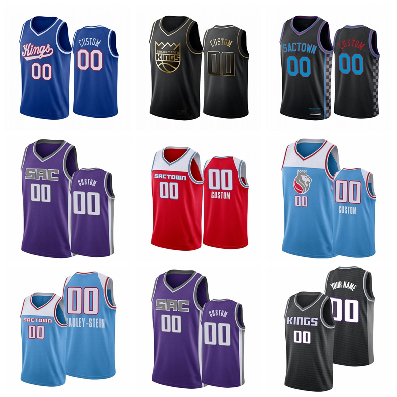 

Men Sacramento Kings De'Aaron Fox Harrison Barnes Richaun Holmes Buddy Hield Any player customizes a basketball Jerseys