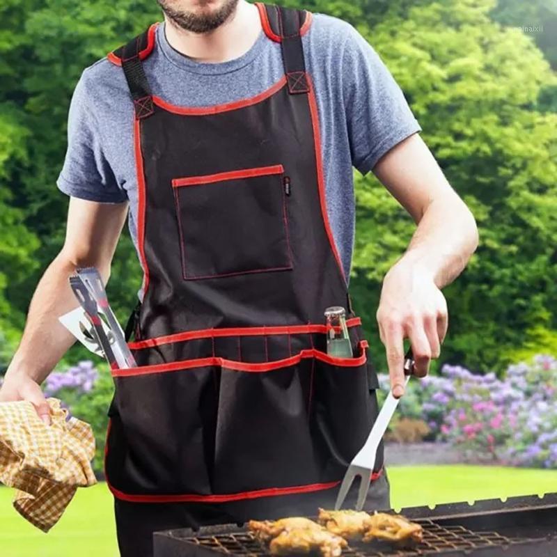 

Cooking Aprons Garden Tool Apron Multi Pockets Multifunction Waterproof Tool Idea for Dishwashing Cleaning Painting 20201