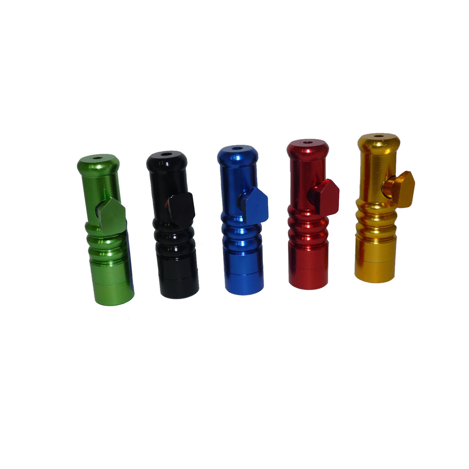 

Multicolor 5 styles Aluminum pipe Metal bullet snuff bottle small pipes