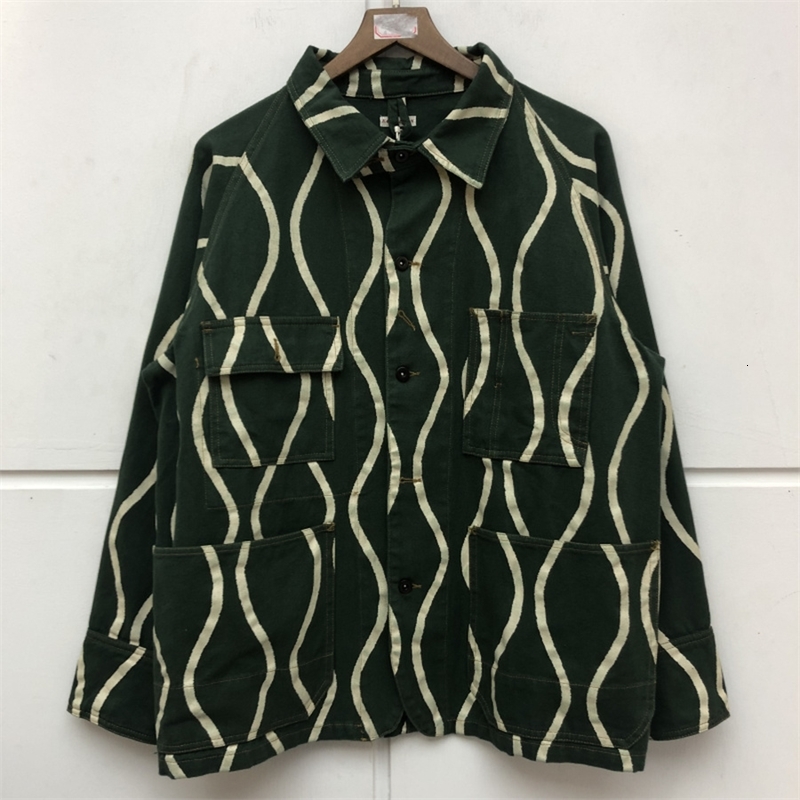 

2021 New Kapital Denim Jacket Men Women 1:1 Best-quality High Street Cargo Outerwear 50ft