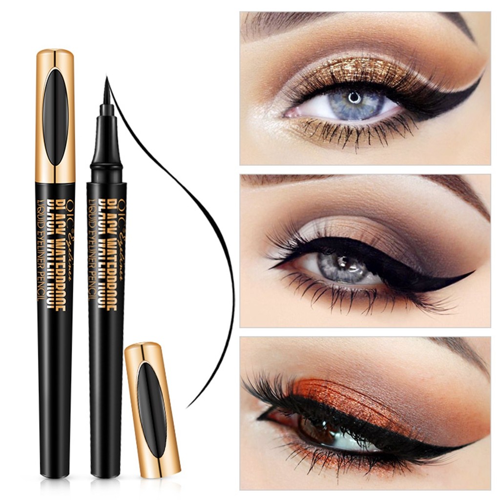 

1PC Black Long-lasting Waterproof Liquid Eyeliner Eye Liner Pen Pencil Makeup Cosmetic Tool Black Liquid Eyeliner Pen PD