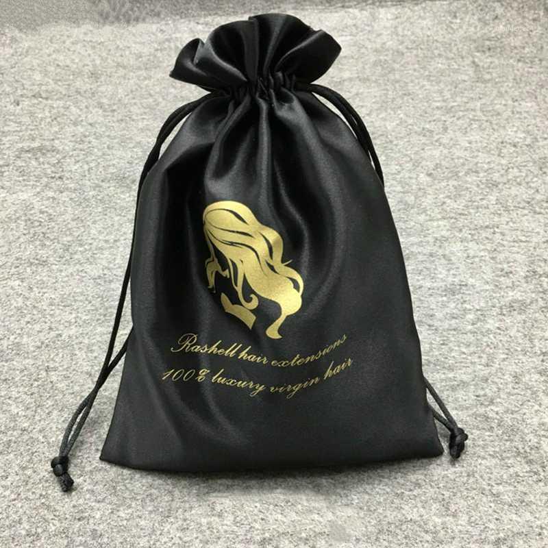 

50PCS Satin Hair Bag for Packaging Jewelry Makeup Wedding Party Storage Shoe Gift Wrappling Bags Silk Drawstring Pouches Sachet1