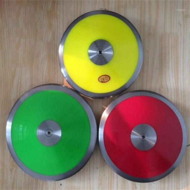 

Wholesale 1.0kg/pcs nylon plastic solid discus Athletics training discus throw1