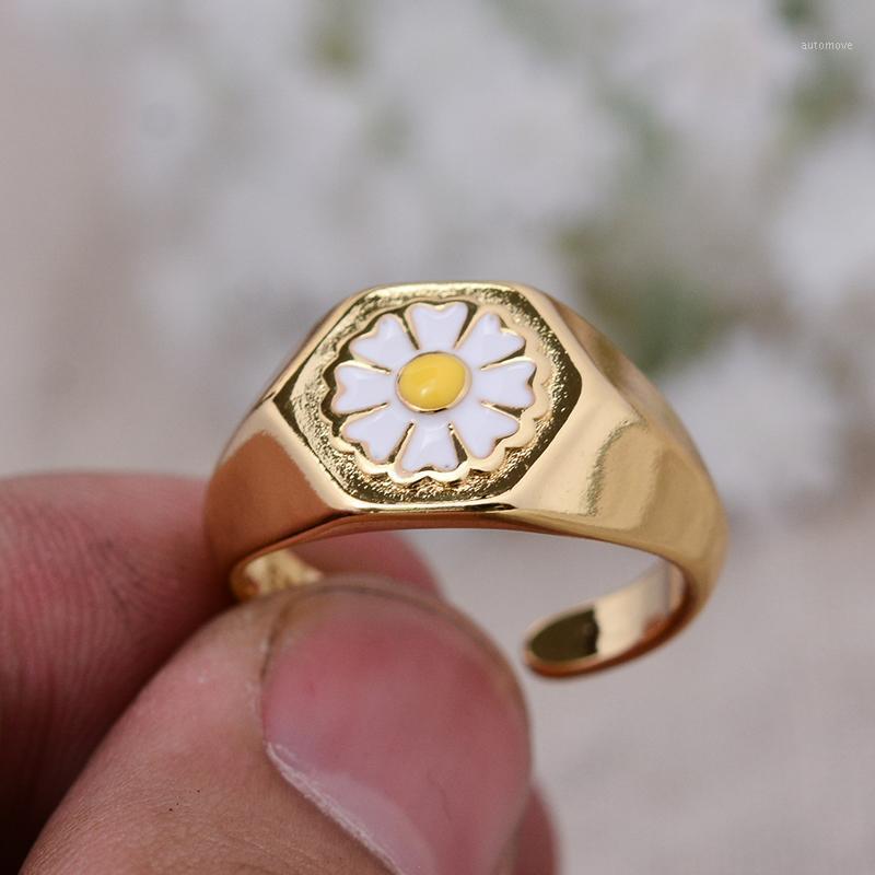 

Sweet Lucky Flower 100% 925 Sterling Silver Ladies Party Open Ring Original Jewelry For Women Birthday Gift Hot Sell1