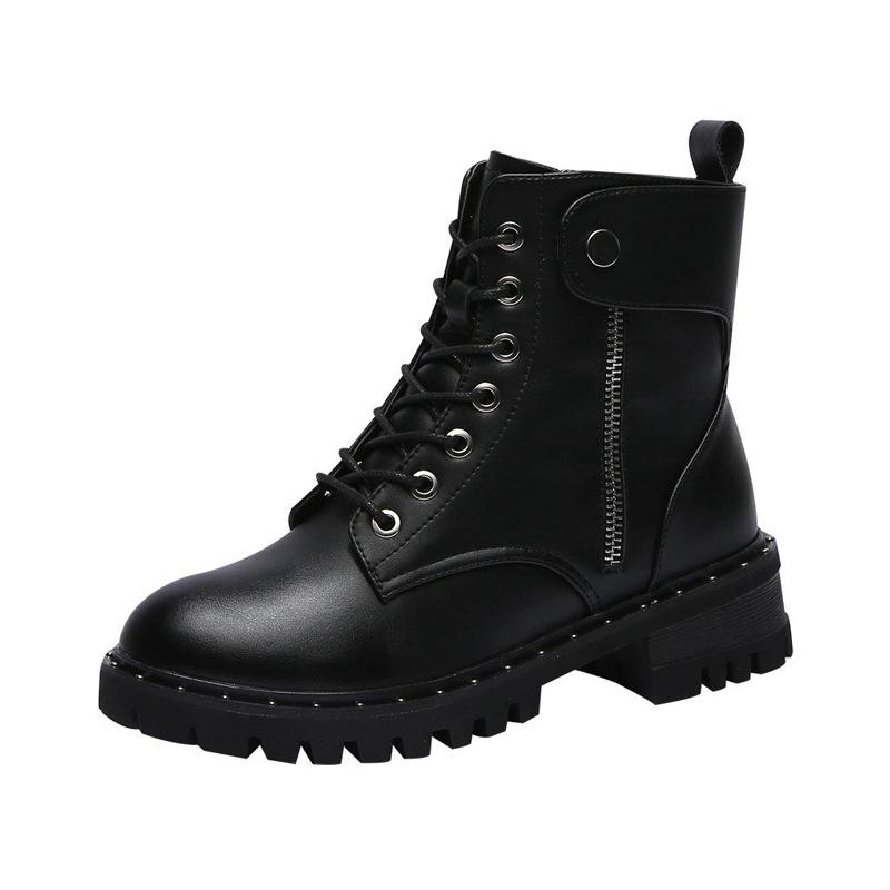 

Women's Boots 2021 Autumn and Winter Casual Comfortable Non-slip Short Boots Fashion Trend Wild, Black