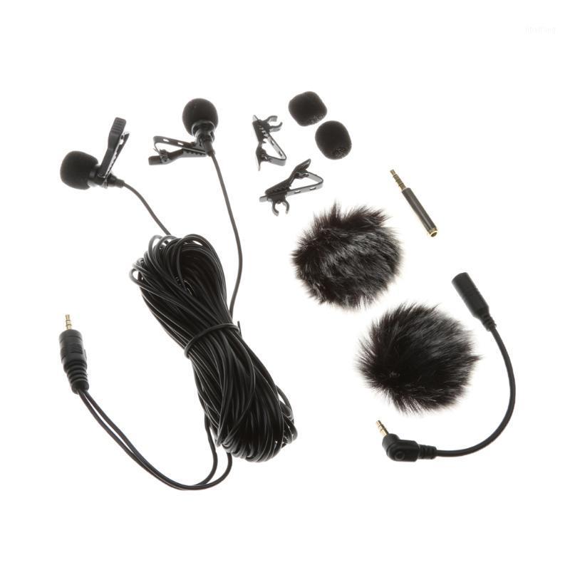 

Dual-Headed Lavalier Lapel Clip-on Omnidirectional Condenser Microphone1