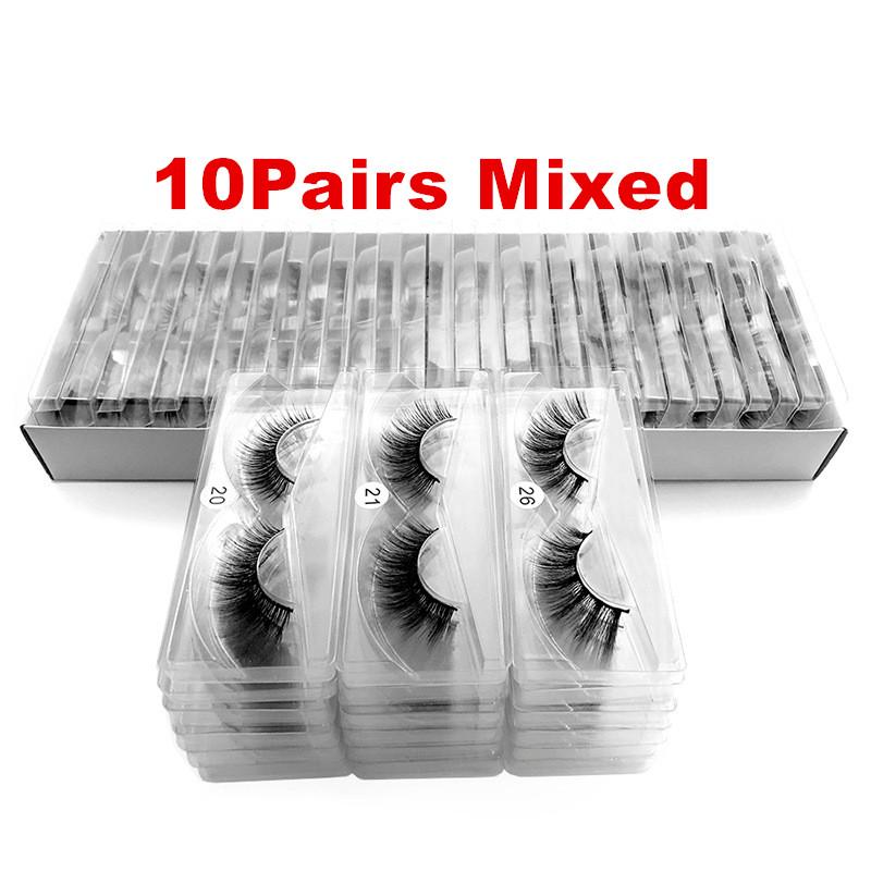 

Eyelashes Wholesale 6D Mink Lashes 40/50/100/200pcs Natural False Eyelashes Long Set Makeup wholesale lashes faux cils Bulk