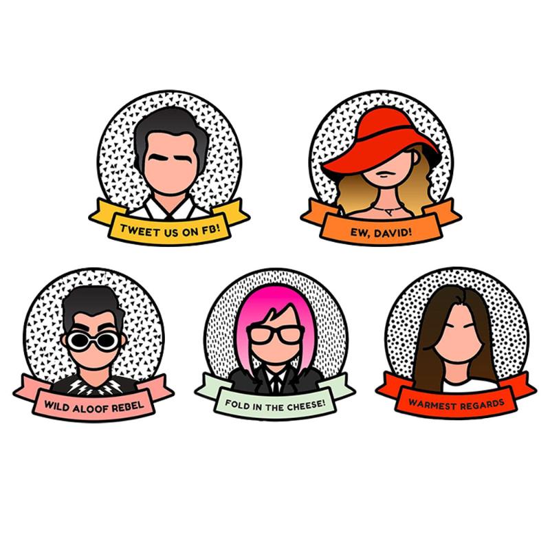 

TV Show Schitt's Creek Hard Enamel Lapel Pin Badge Brooch