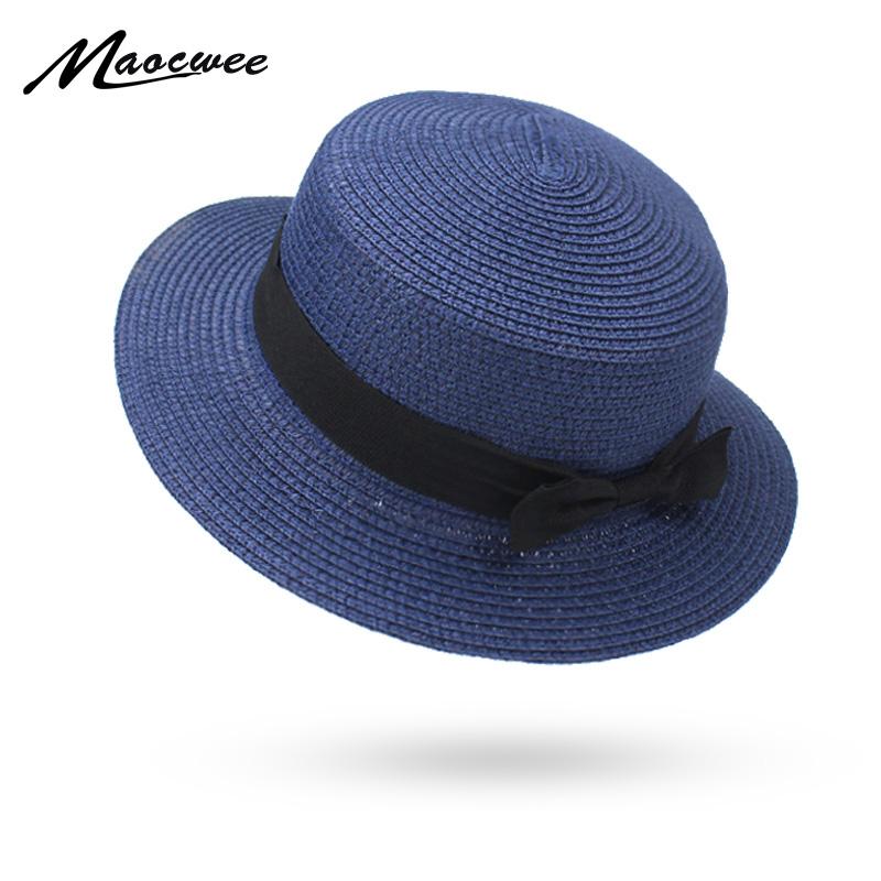 

2020 Fashion Sun Hat For Women Classic Panama Cap Fodora Chic Summer Spring Beach Visor Brief Solid Straw Hat Brim Headwear