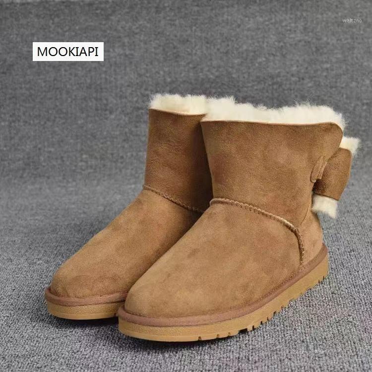 

In 2020, Europe's latest sheepskin and fur women's snow boots, pure wool women's barrel snow boots, free delivery, four colors1, Same picture
