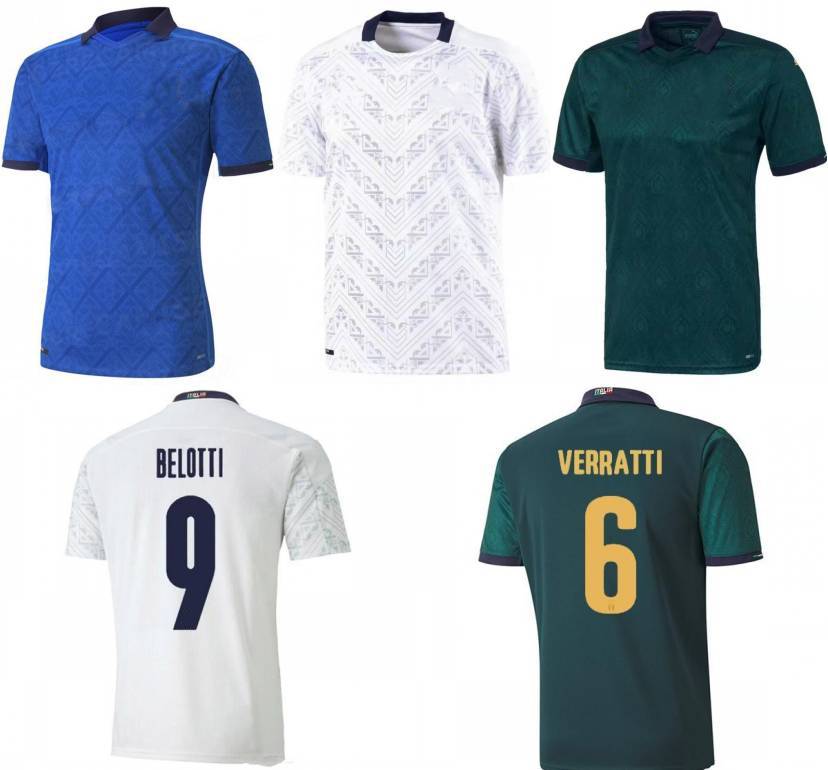 

2020 #10 INSIG Soccer Jersey #8 JORGINHO CANDREVA Home Shirt Mens #19 BONUCCI ROMAGNOLI BERNARDESCHI Away Third Football Uniform, Black;yellow