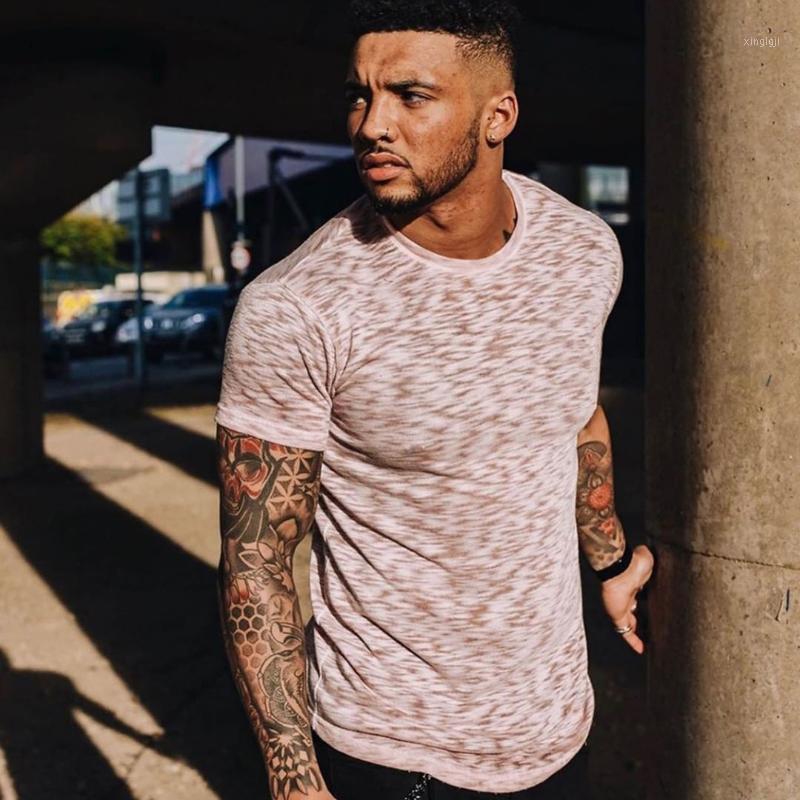 

Hot Sale Men Holiday Sports Casual Breathable Short-Sleeved Summer Thin Quick-Drying Elastic Striped Fitting Compression T-shirt1, Purple