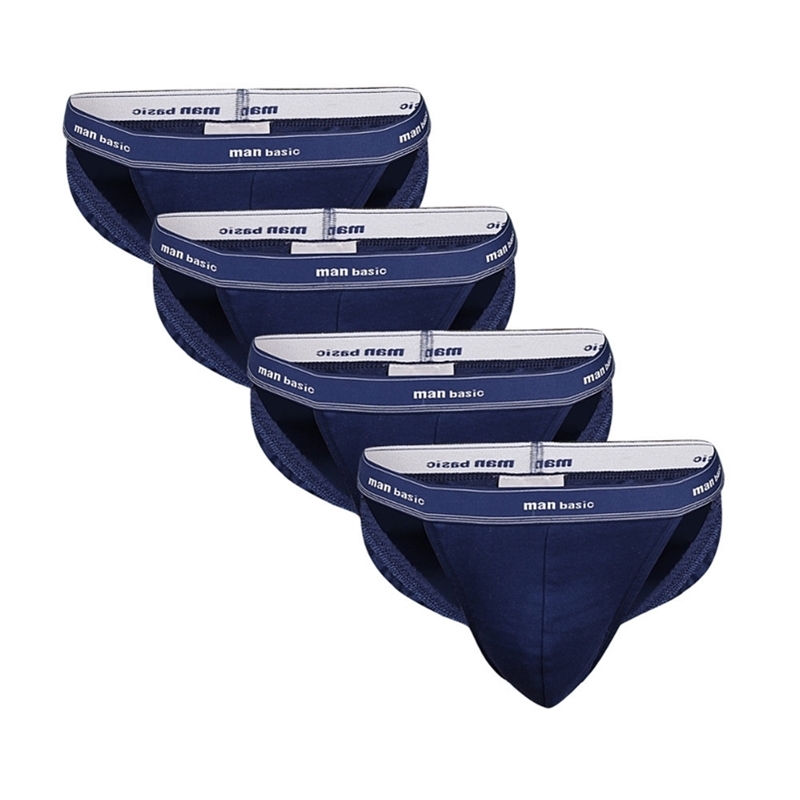 

4 pcs/lot Briefs Mens Underwear for Men Calzoncillos Hombre Cotton Male Underpants Mens Underware Man Pouch Brief 201112, Red