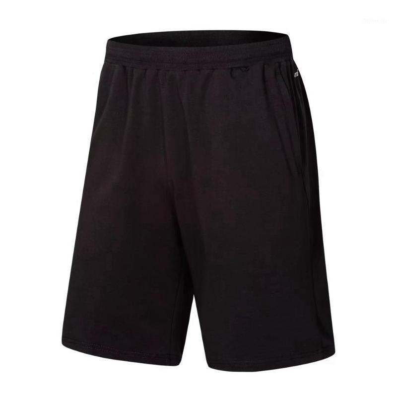 

Mens Gym Fitness Cotton Shorts Run Jogging Sports Bodybuilding Calf-Length Crossfit Sweatpants 2020 New Male Workout Short Pants1, Black
