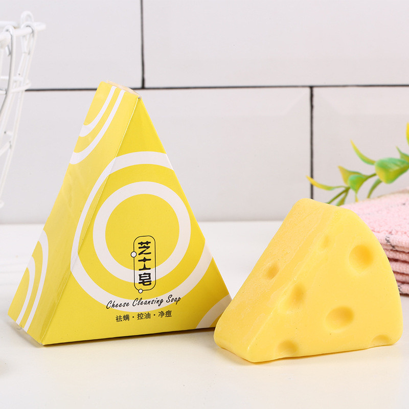

100g Cheese Soap Moisturizing Face Treatment Oil Control Handmade Natural Soap Face Cleansing Care Bath Shower 3pcs
