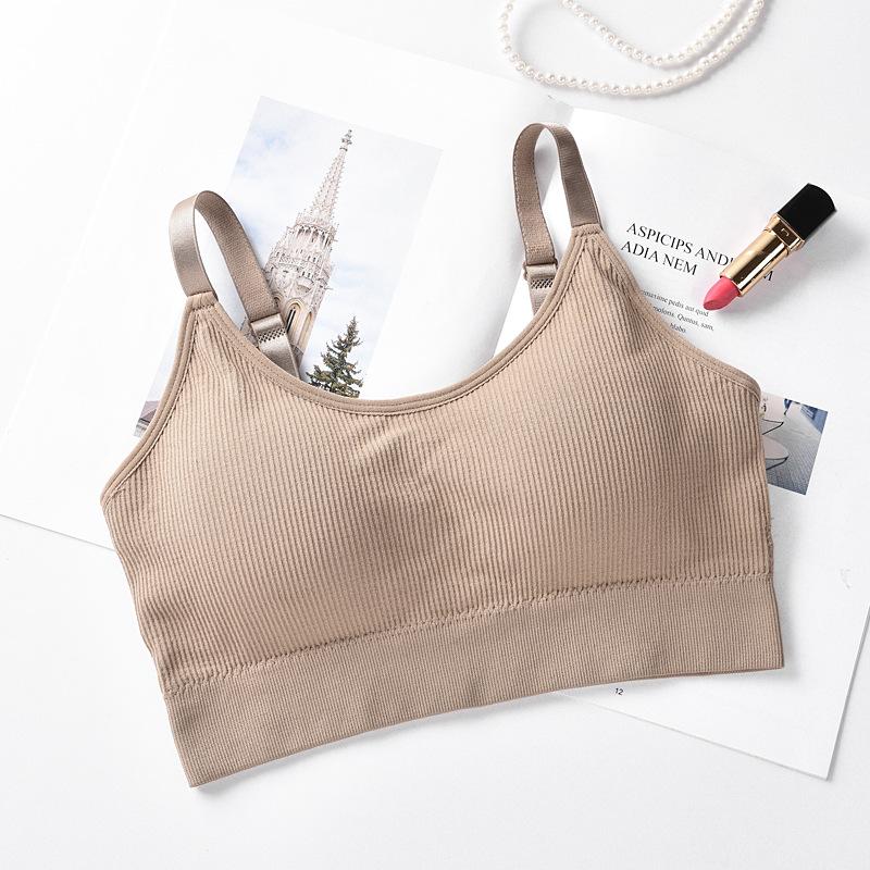 

Hot Sale Seamless Brassiere Bras For Women Full Cup Breathable Bralette Wire Free Sleep Bra Tube Top For Sports Bra High Quality, Black
