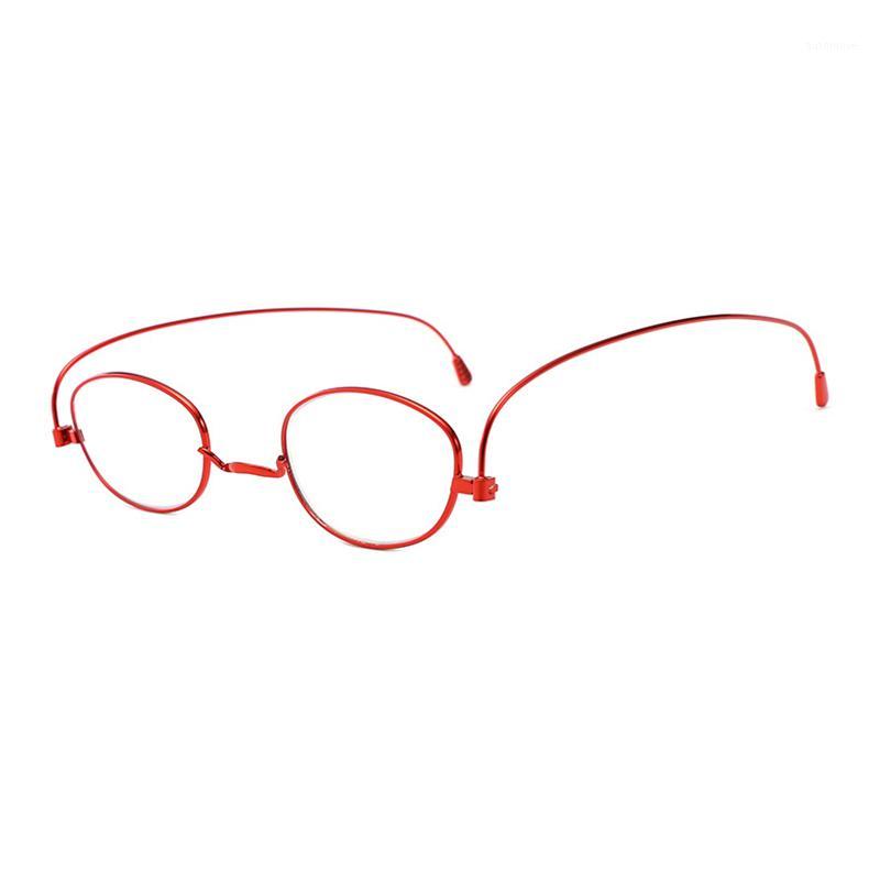 

Blue light blocking Reading Glasses Women Men Folding Metal Presbyopic Eyeglasses Ultralight Thin Farsighted Spectacles +1~+4 L31