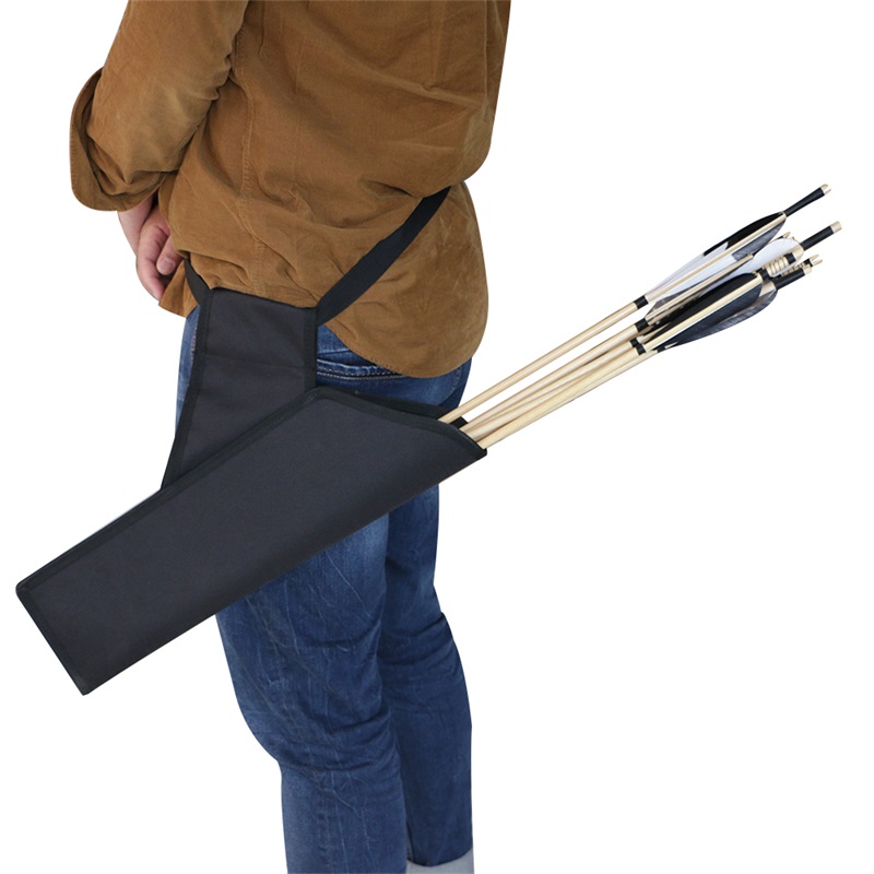 

Hunting Archery Quiver Arrow Holder Bow Back Shoulder Bag Zip Pocket
