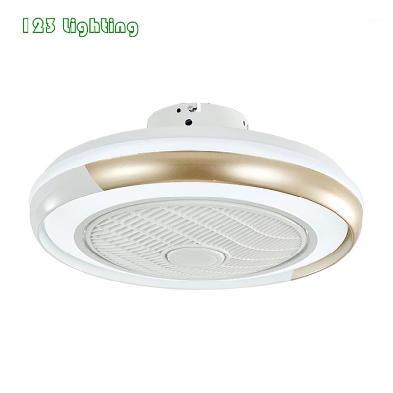 

Modern Round LED Ceiling Fan Light Bedroom Restaurant Lighting Fixtures Remote Control Three Color Colorful Body 110/220V1