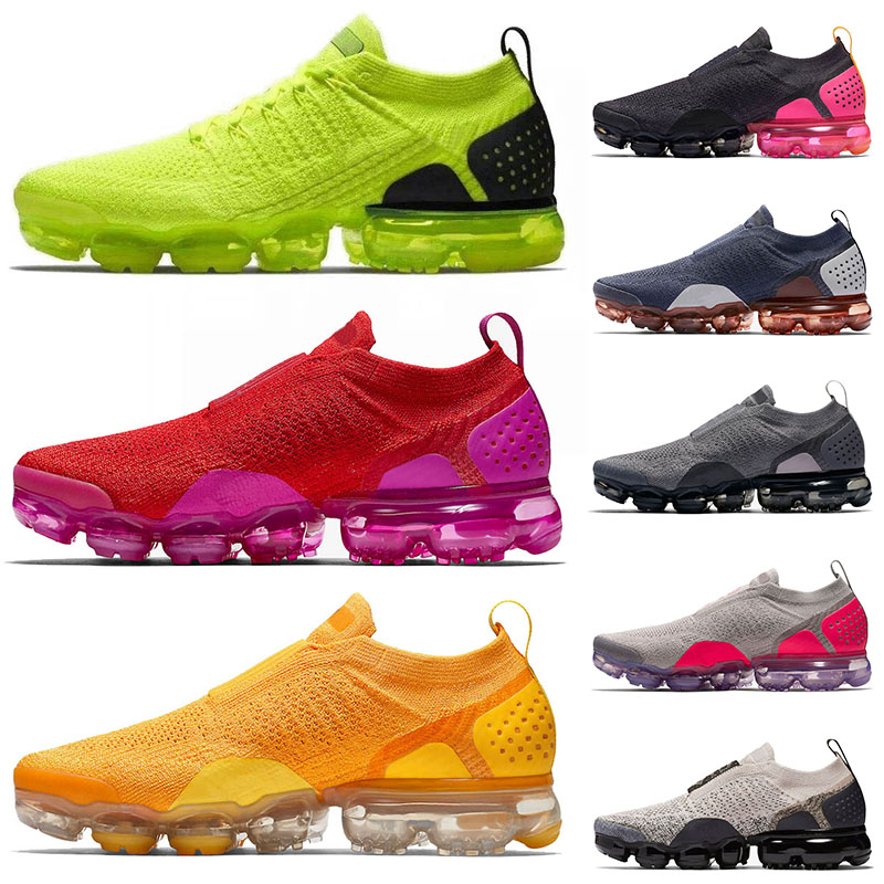 

vopars 2020 men women tennis running shoes sport triple black moc university gold pink blast volt sail fly knit moon particle trainers 36-45