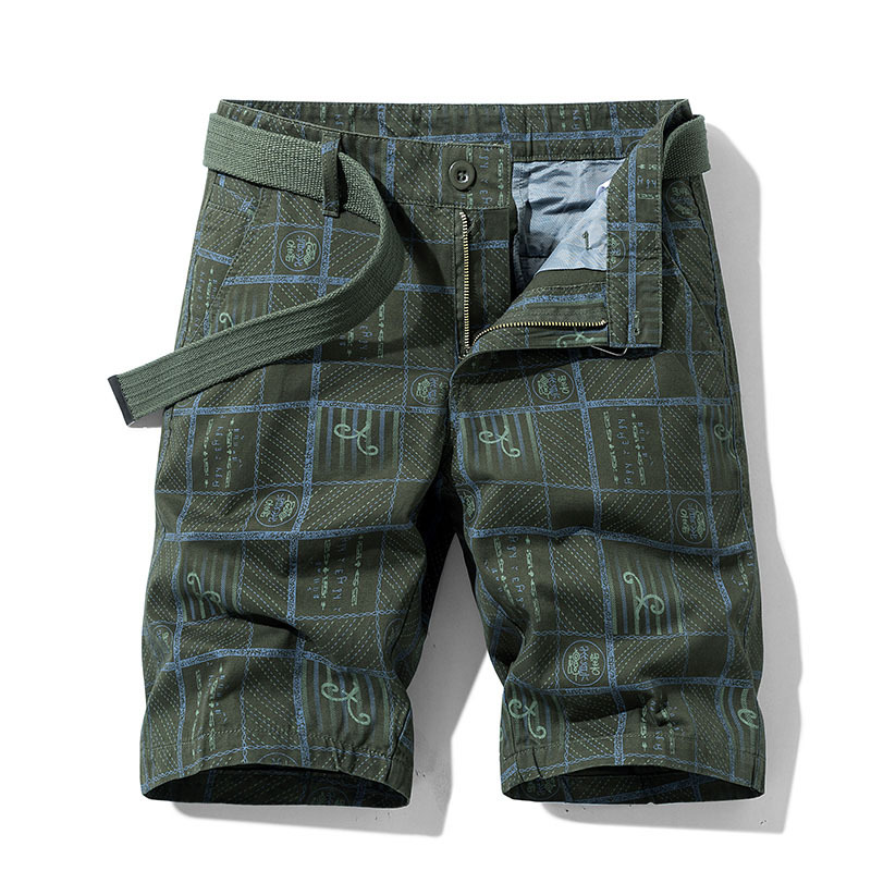 

Men Shorts Plaid Beach Shorts 2020 Summer Mens Casual Camo Camouflage Shorts Military Short Pants Male Bermuda Cargo Overalls, Navy