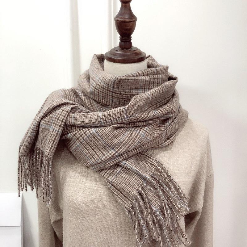 

Royalmaybe Factory direct wholesale 2021 new scarf imitation cashmere color matching shawl scarf female students