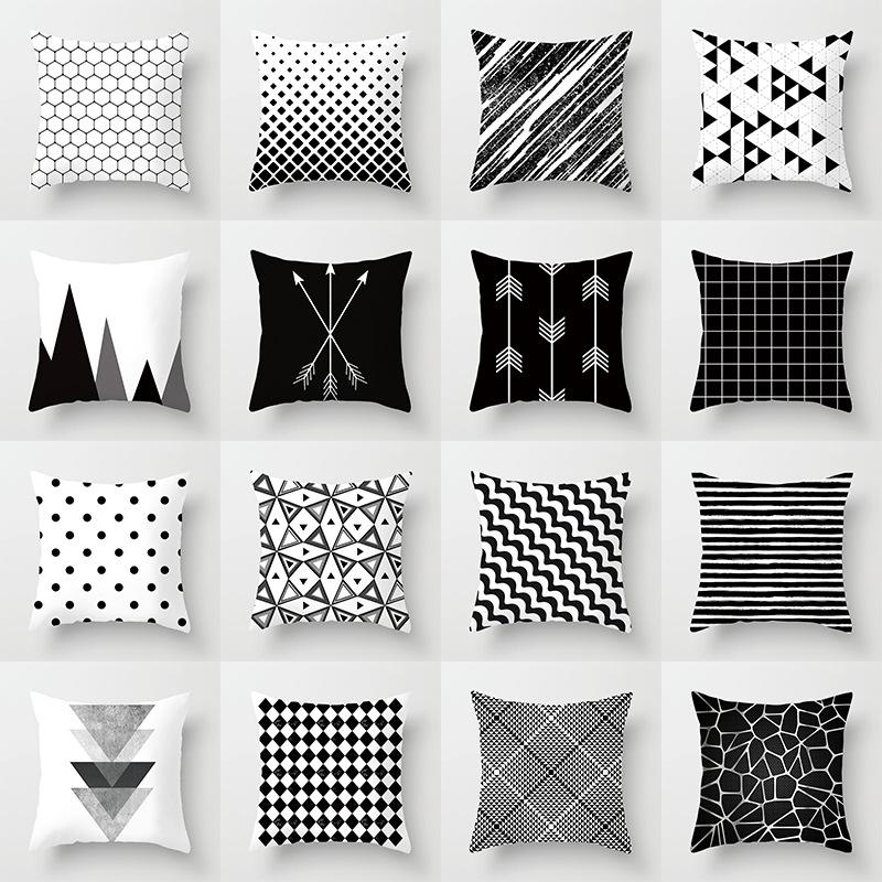 

Household Products Pillow Cover Customizable European Style Geometry Abstract Car Sofa Pillow Case Cushion Cover, Tpr050-16