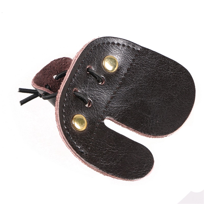 

Cow Leather Three Finger Tab Guard Protector Glove Archery Shooting Hunting Bow