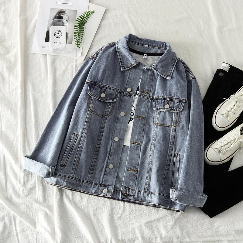 

Women' New Harajuku Style Denim Jacket, Blue