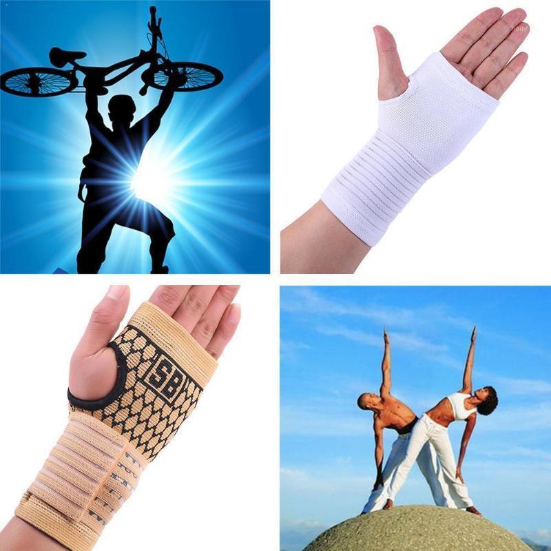 

1pcs Elastic Sports Wrist Bandage Safety Carpal Tunnel Wrist Guard Bandage Breathable Palm Pressure Sports Sport Prot V0N21, Yellow
