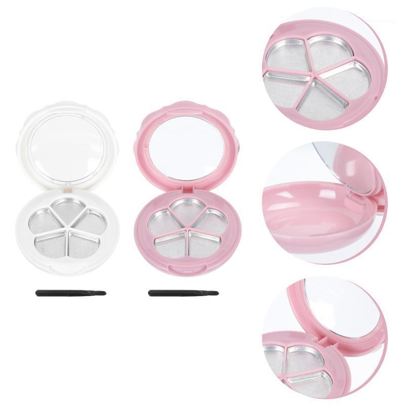 

Emergency Lights 2 Sets Empty Blusher Lipstick Eyeshadow Trays Cosmetics Sub Package