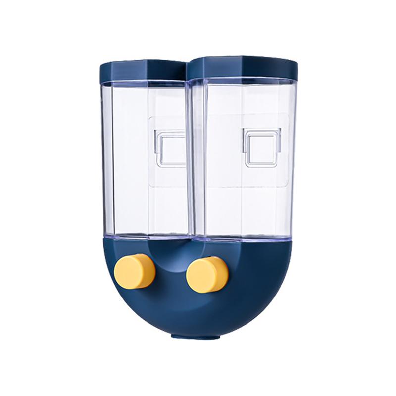 

Dry Dispenser Wall Mounted Multifunction 2 In 1 Nuts Beans Cereal Candy Pasta Container Kitchen Storage Rice Large Capacity