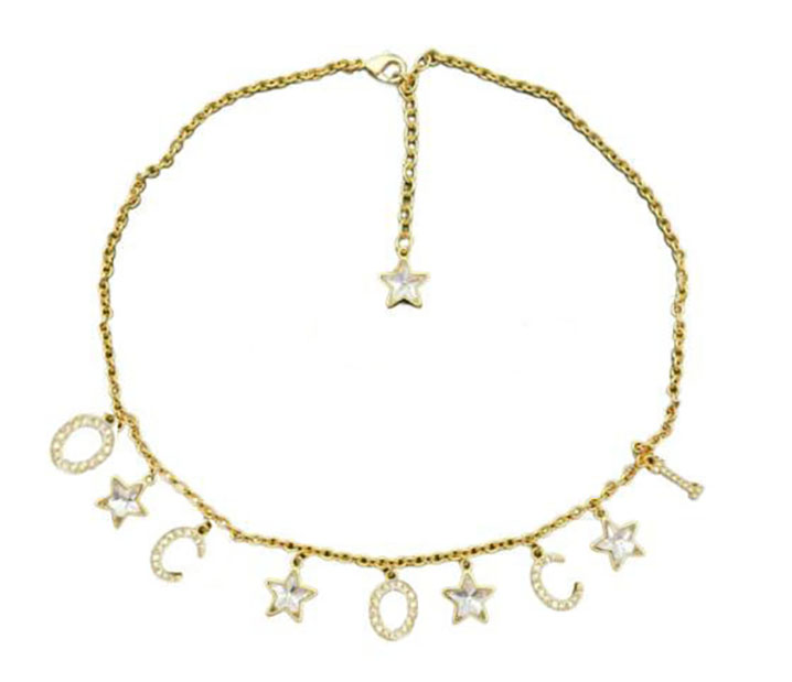 

Fashion letter Graduated Necklaces for lady Women Party Wedding Lovers gift engagement jewelry with box NRJ, Silver