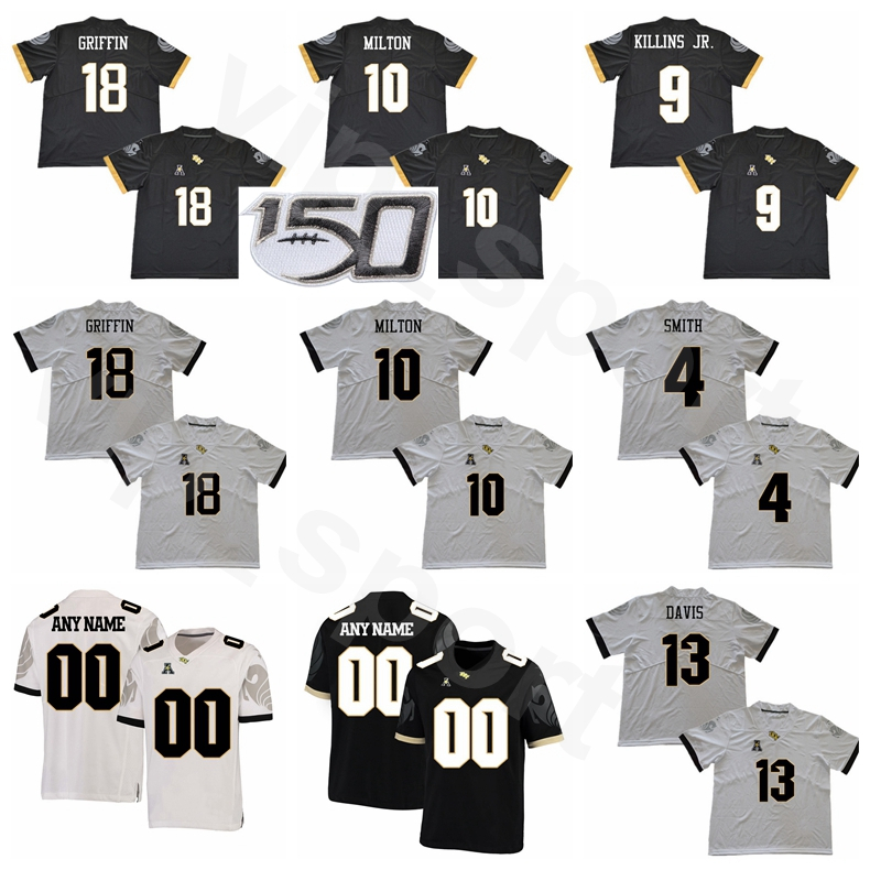 

NCAA College UCF Knights 10 McKenzie Milton Jersey University Football 18 Shaquem Griffin 13 Gabriel Davis 9 Adrian Killins 4 TreQuan Smith, With 150th patch