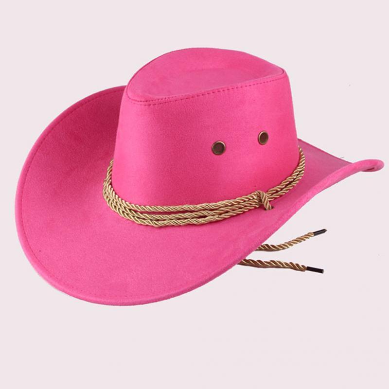 

Women Me Cowboy Hat Summer Casual Black Red Coffee Brown Hat Traveling Western Sun Shield Outdoor Cap