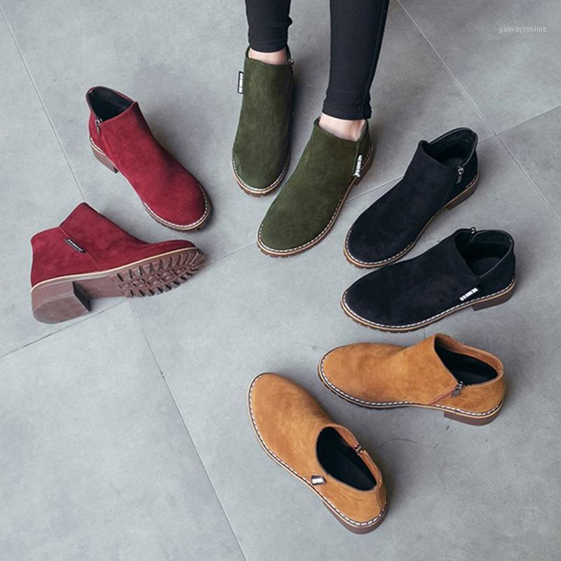 

NEW Women Boots Autumn Winter Boots Classic Zipper Snow Ankle Winter Suede Warm Fur Plush Women Shoes 35-421, Red