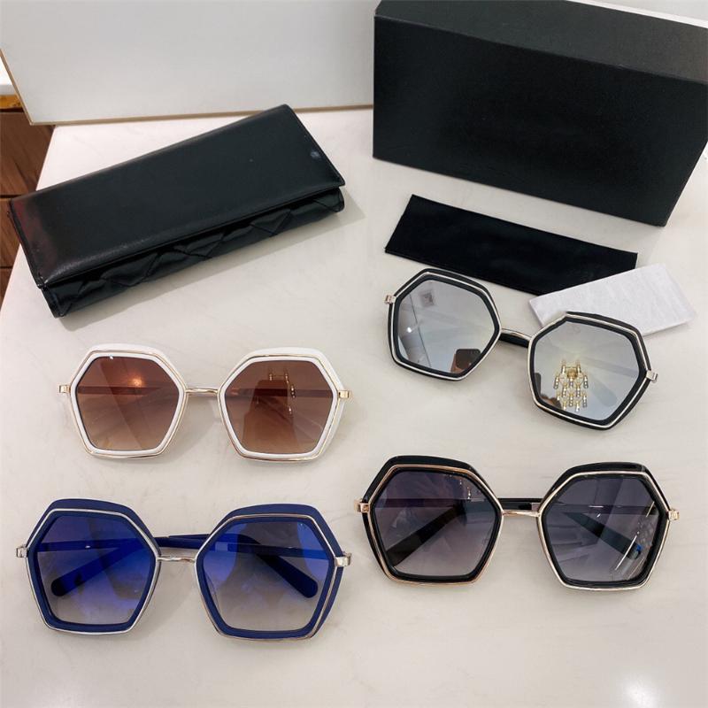 

Sunglasses 2021 Fashion Brand Designed Women's Luxury High Quality Adult Solid Resin And Alloy Frame