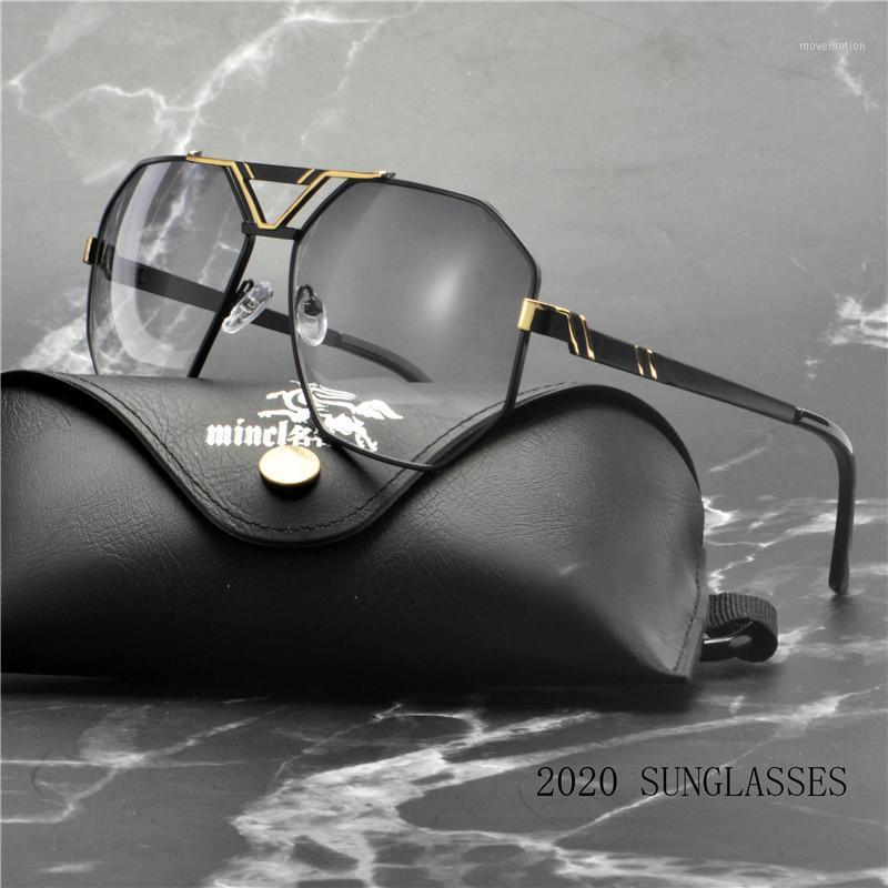 

Square Sunglasses Half Metal Frame Men Women Retro Vintage Optical Clear Lens Male Driving Sun Glasses Shades with box ML1