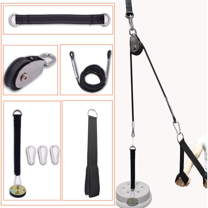

Gym Home DIY Pulley Cable Machine System Attachment Strap Loading Pin for Triceps Fitness Workout Strength Training Equipment