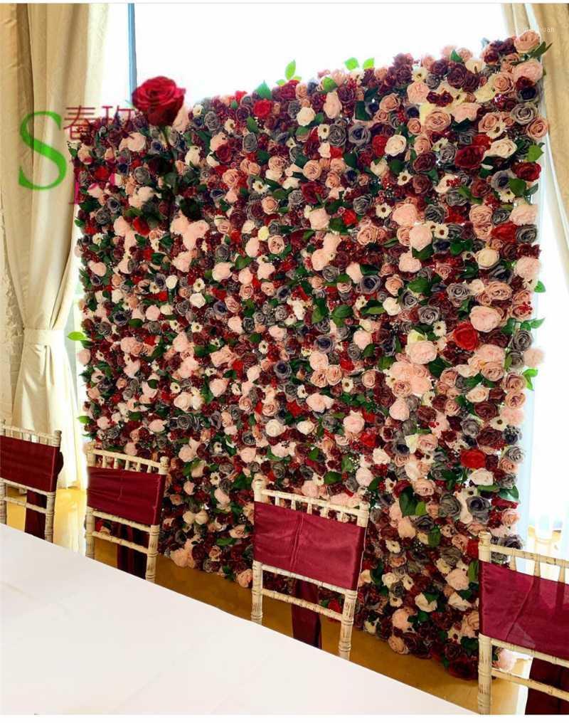 

SPR 40*60cm Artificial Flowers Decoration Wedding Flower wall Backdrop1, 8pcs