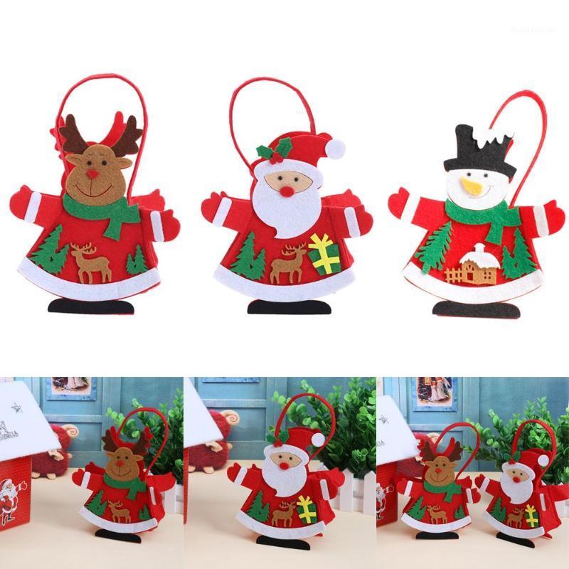 

Mini Santa Claus Bags Christmas gift Bags thicken non-woven Santa Claus dress party Christmas Ornaments Decoration1