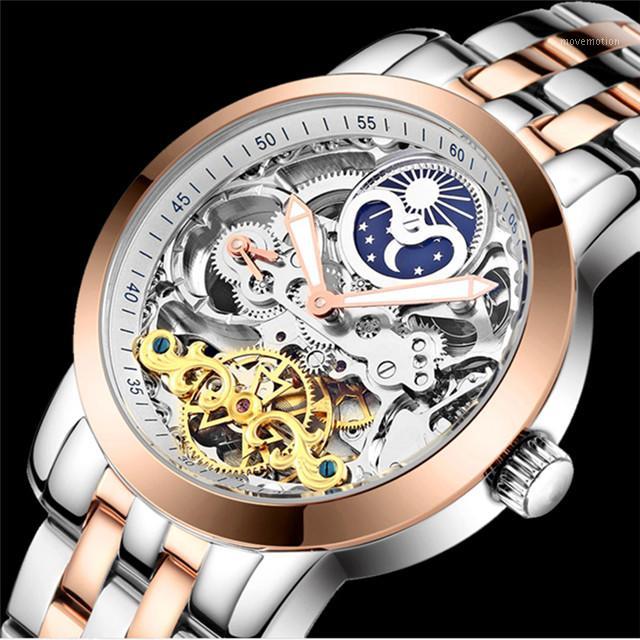 

HAIQIN fashion silver gold men watch high-end sport wristwatch Water Mechanical watch Relogio Masculino1, F1